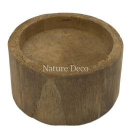 . Robuuste kaarsenhouder hout
