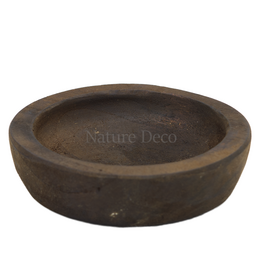 . Dark wooden bowl