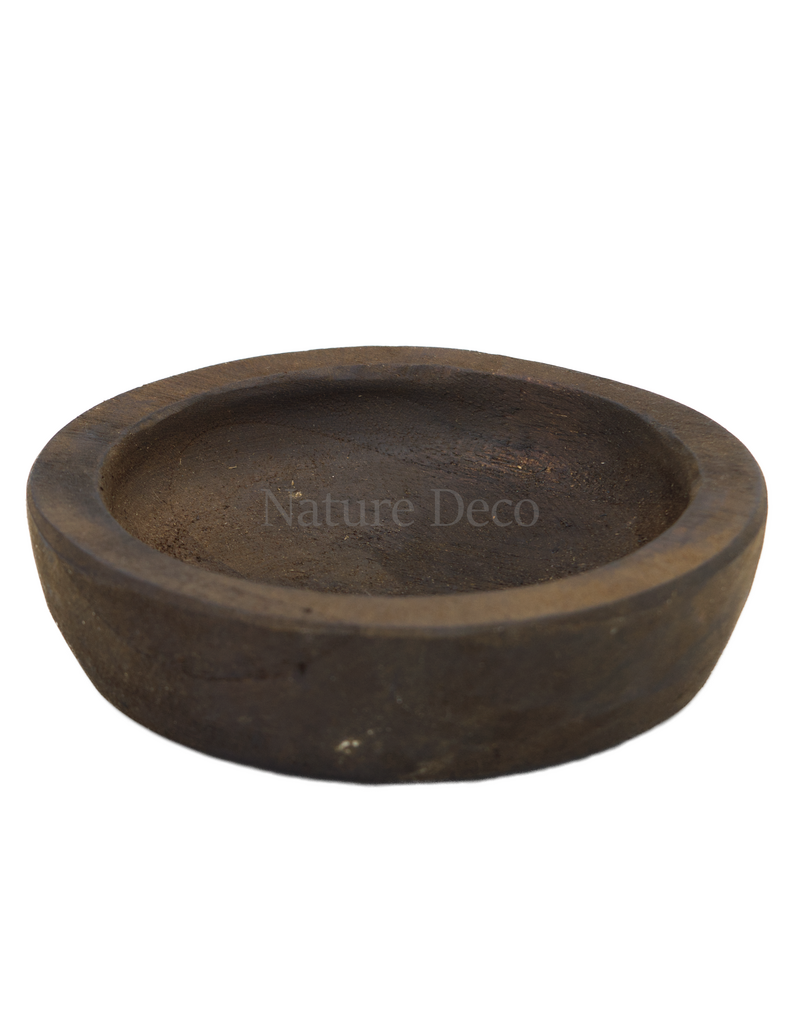 . Dark wooden bowl