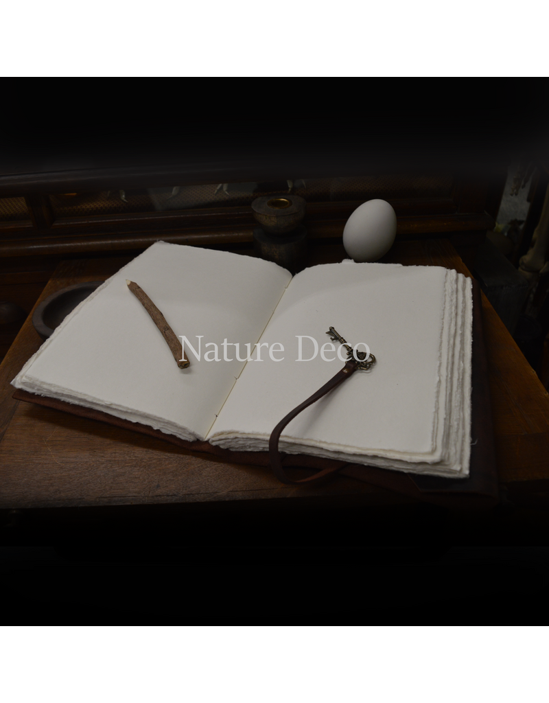 . Leren notitieboek groot