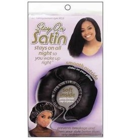 STAY ON SATIN Drawstring Bonnet 9722