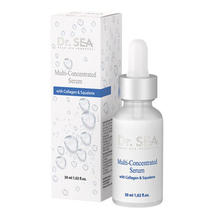 Multi-concentrated collagen and squalane serum