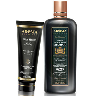 Aftershave balm + Mud shampoo