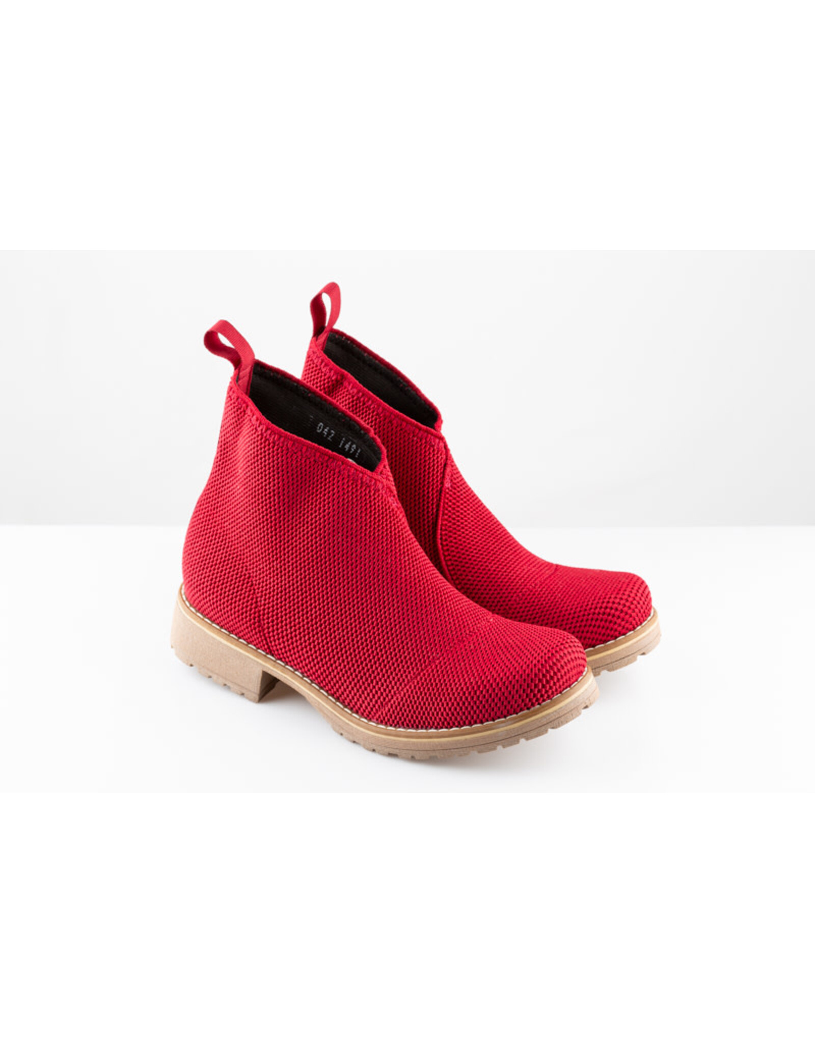 San Miguel Shoes Botin Luneta kersenrood B8