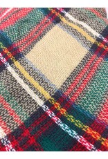 Driehoek Sjaal groen/rood multi ruit 19