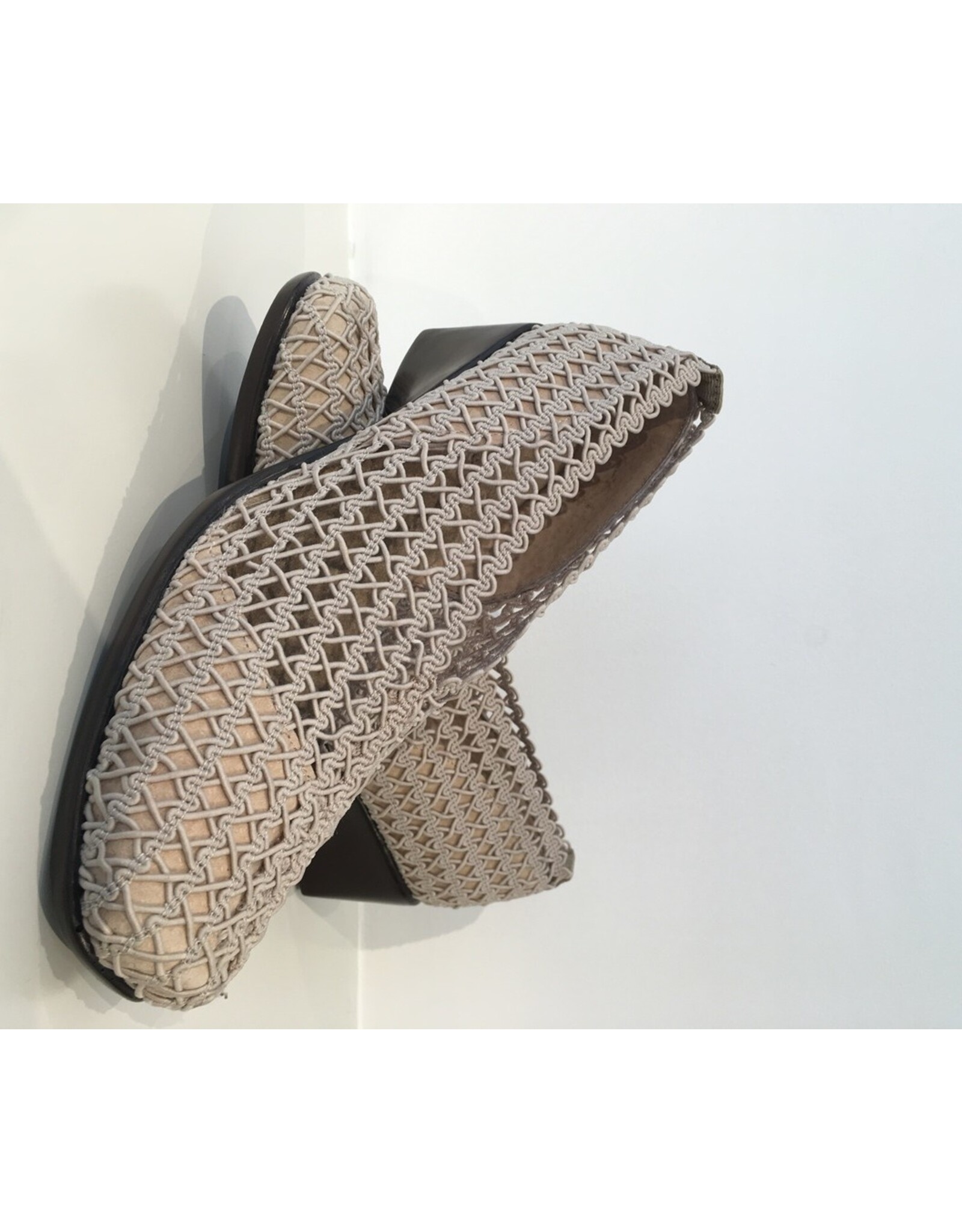 San Miguel Shoes Mocasin Loren beige open