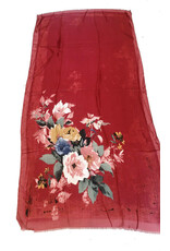 Sjaal bloem rood