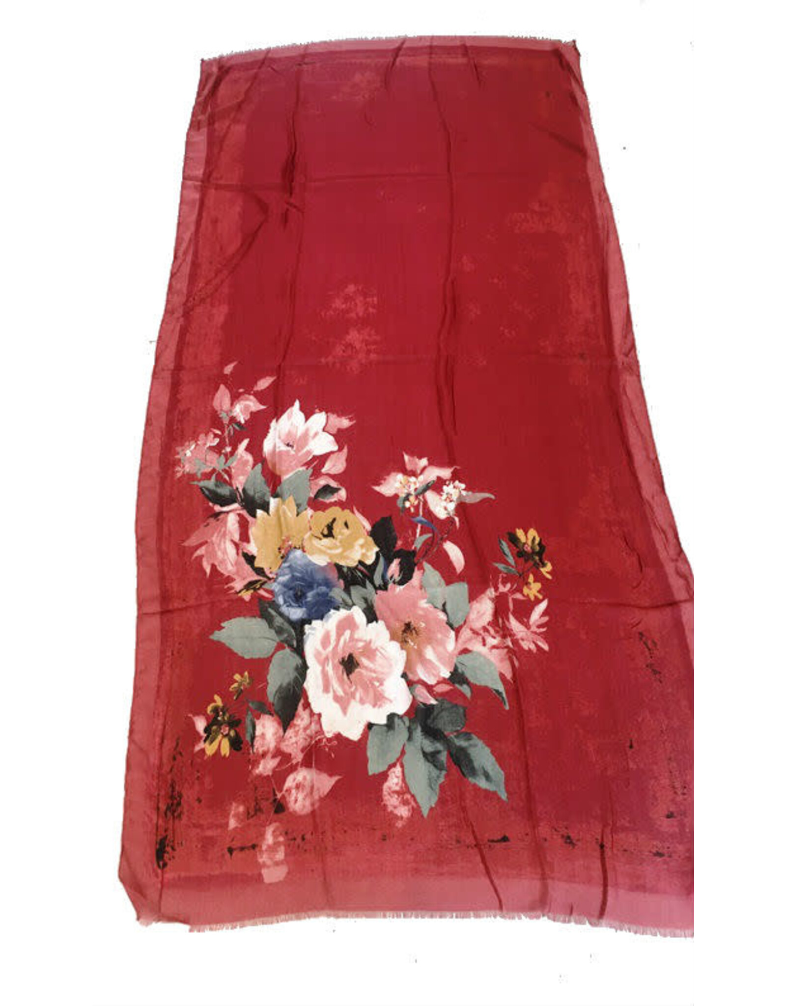 Sjaal bloem rood