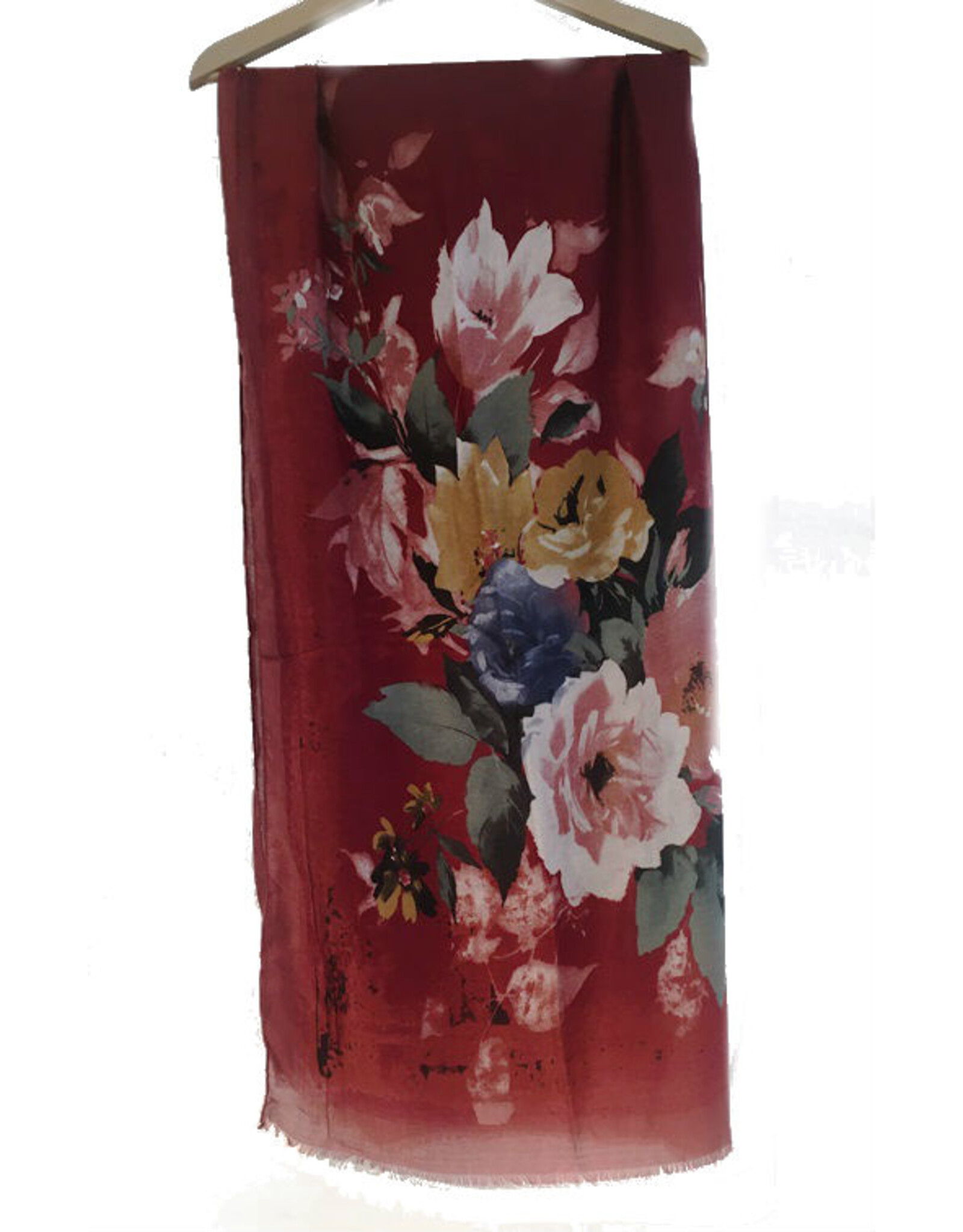 Sjaal bloem rood