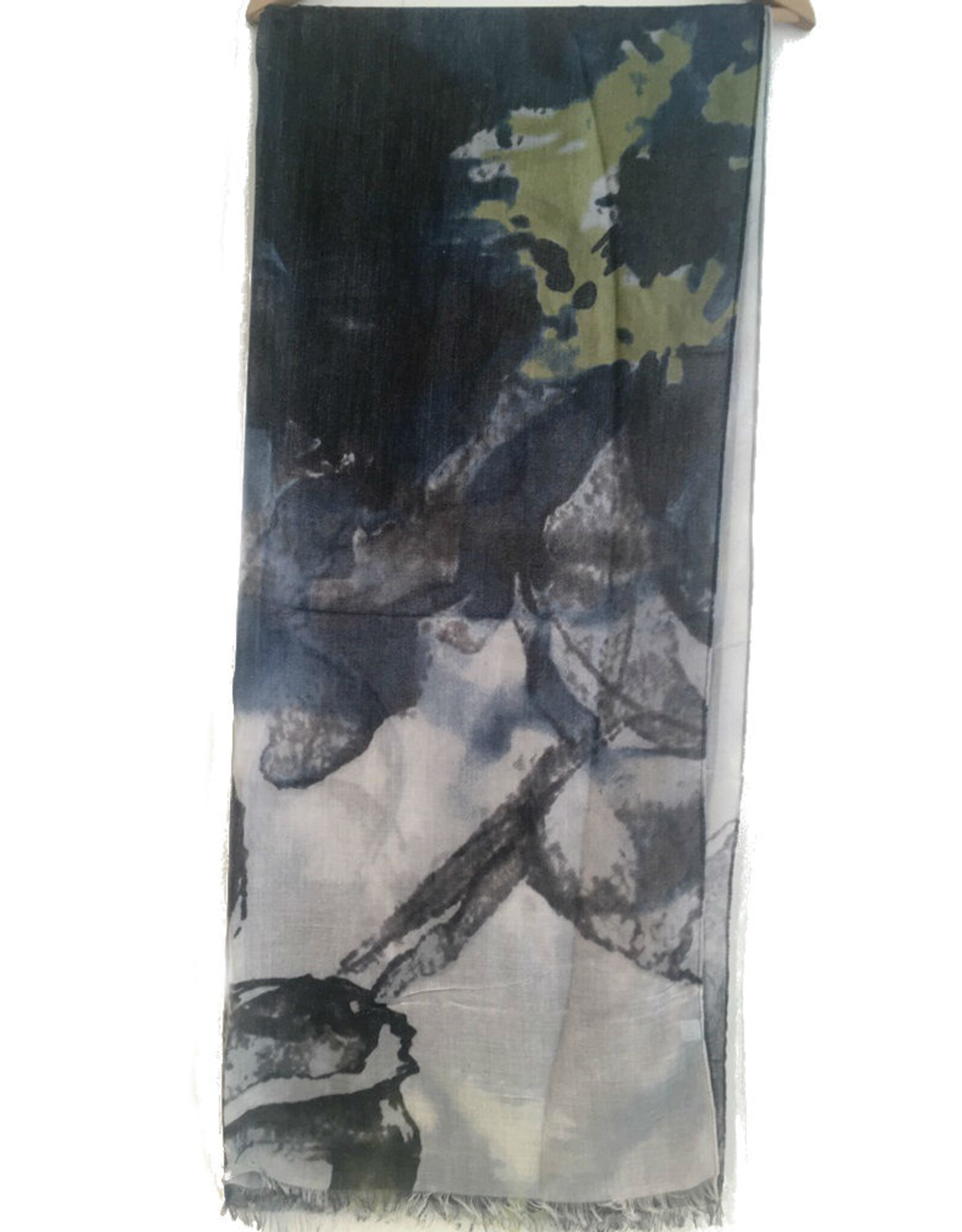 Sjaal multikleur zwart