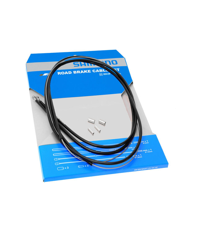 Shimano Remkabelset RVS Zwart Race