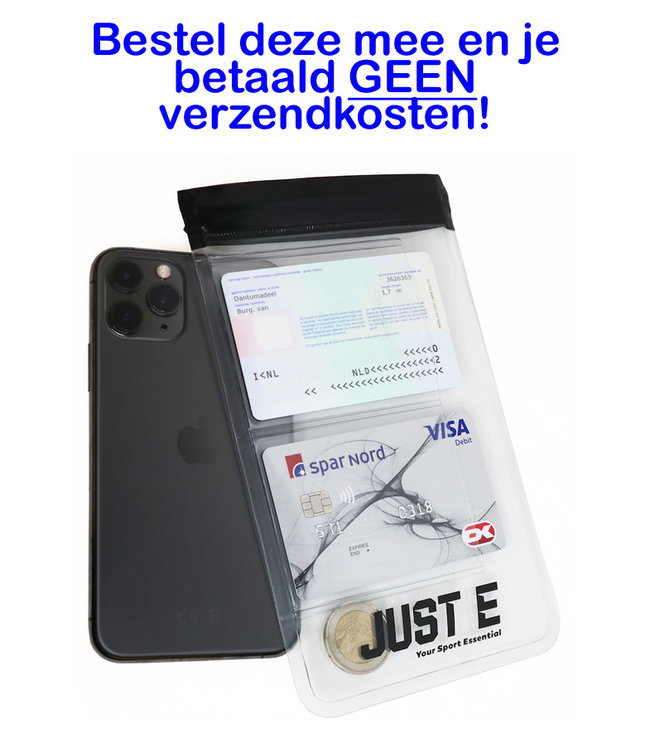 Just-E Just-E Smartphone Sport Hoesje | Spat Waterdicht Hoesje Telefoon | Wielrennen | Hardlopen