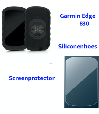 Makes Easy Siliconenhoes + Screenprotector geschikt voor Garmin Edge 830