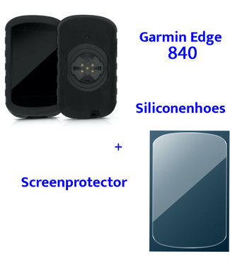 Makes Easy Siliconenhoes + Screenprotector geschikt voor Garmin Edge 840