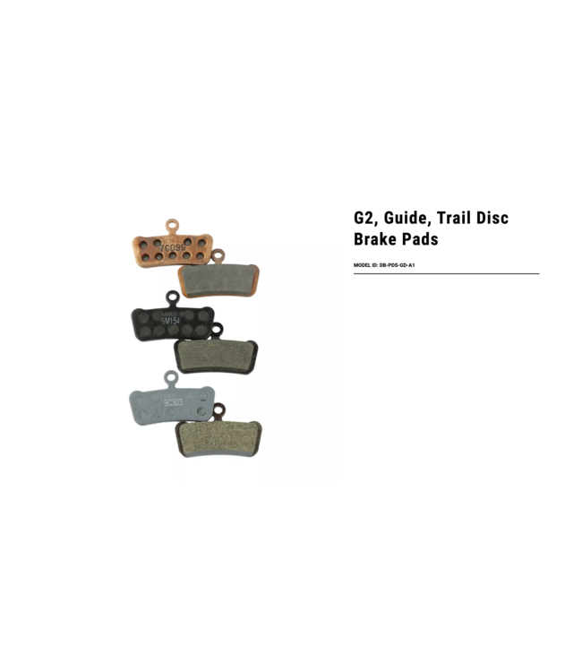 SRAM Guide / Trail Metal Schijfremblok Disc