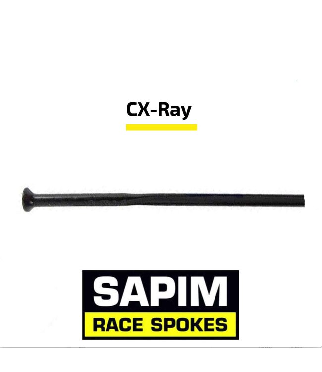 Sapim CX-Ray Aero 14G - Zwart - Straight Pull - Spaak