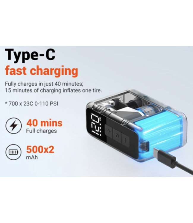 Elektrische Mini Fietspomp Compressor