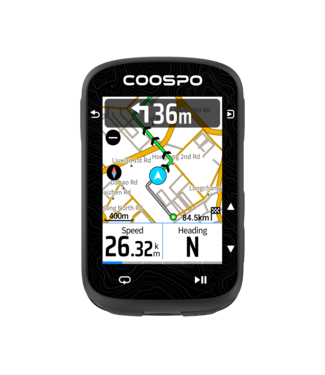 Coospo GPS Fietscomputer  CS600 met Kaartnavigatie