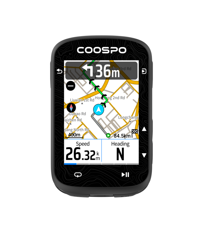 GPS Fietscomputer  CS600 met Kaartnavigatie