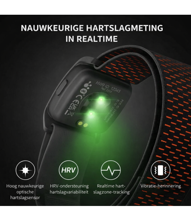 Coospo HW9 Armband Hartslagband