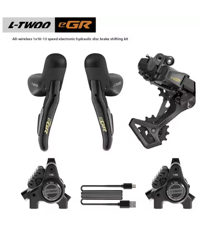L-TWOO eGR Elektronische Gravel Groepset – 1×12 Speed (Draadloos, Hydraulisch)