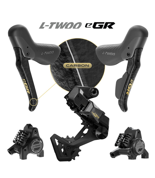 L-TWOO eGR Elektronische Gravel Groepset – 1×13 Speed (ook voor 10/11/12 speed, Draadloos, Hydraulisch)