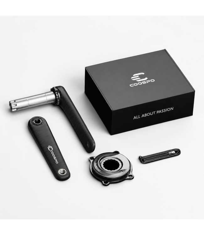 COOSPO S10 Carbon Powermeter Crankstel 24 mm Shimano Compatible