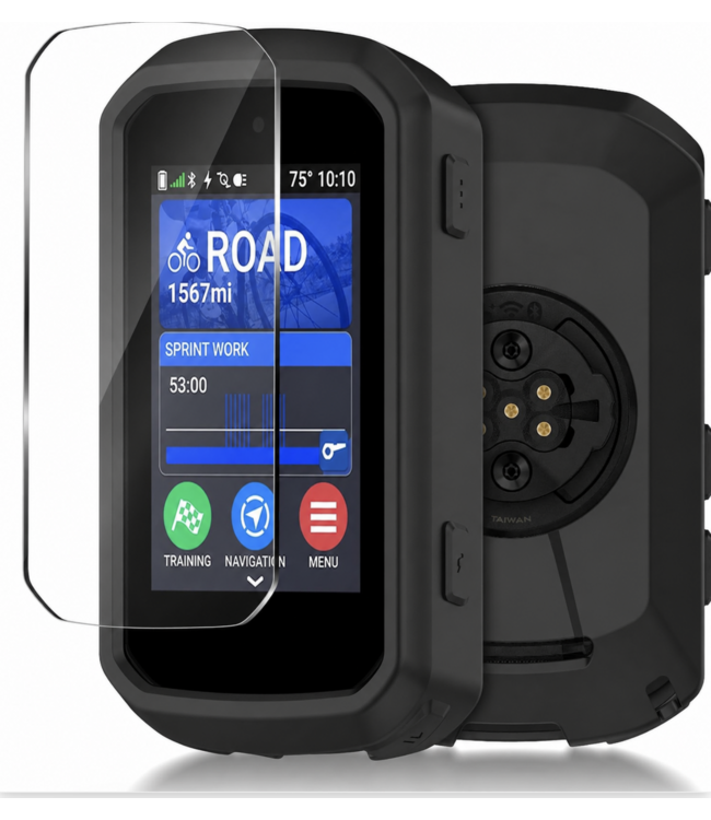 Siliconenhoes + Screenprotector geschikt voor Garmin Edge 850