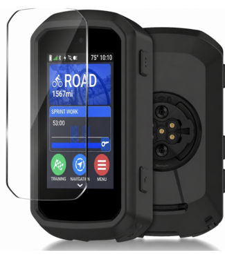 Makes Easy Siliconenhoes + Screenprotector geschikt voor Garmin Edge 550