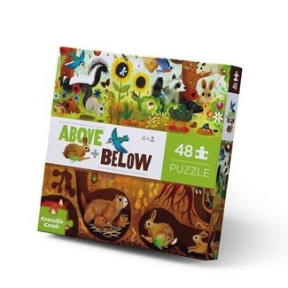 Crocodile Creek Puzzel Above & Below - Tuin (48-delig) | 4+