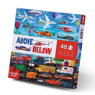 Crocodile Creek Puzzel Above & Below - Voertuigen (48-delig) | 4+