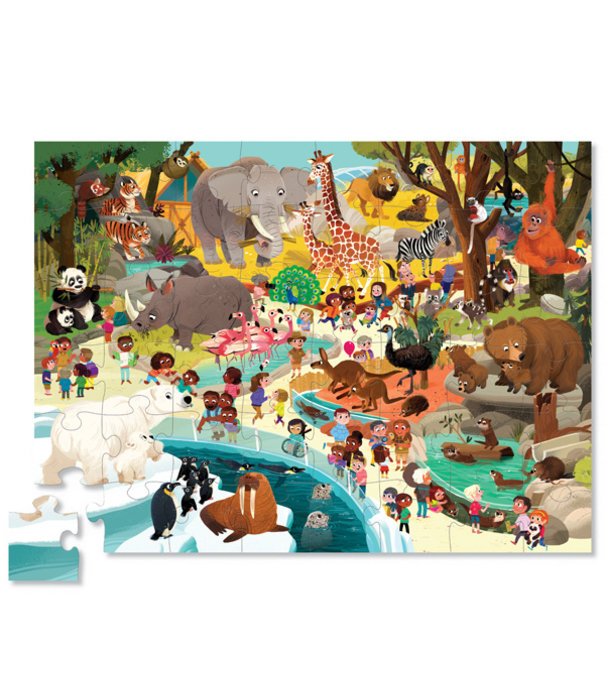 Crocodile Creek Crocodile Creek Puzzel - Day at the Zoo (48-delig) | 4+