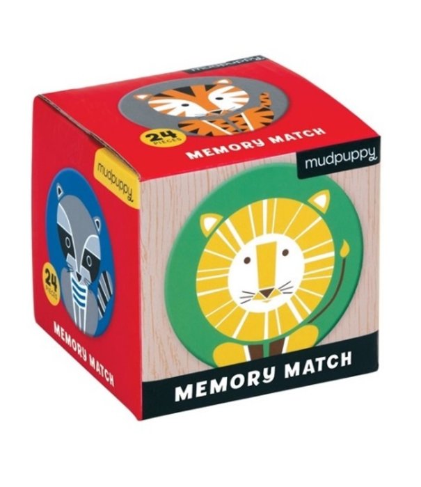 Mudpuppy Mudpuppy Memory Spel Geometric Animals | 3+