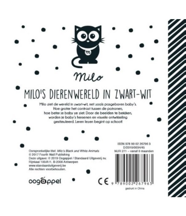 EXIT || Baby Boekje - Milo's Dierenwereld In Zwart Wit | 0+
