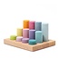 Grimm's  Sorteerbord met Houten Staven - Pastel