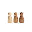 Grapat Houten Nins Poppetjes - Naturelkleur (set van 3)