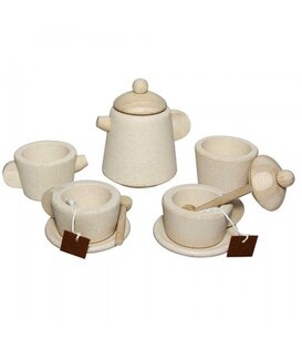 Houten Thee Servies (13-delig)