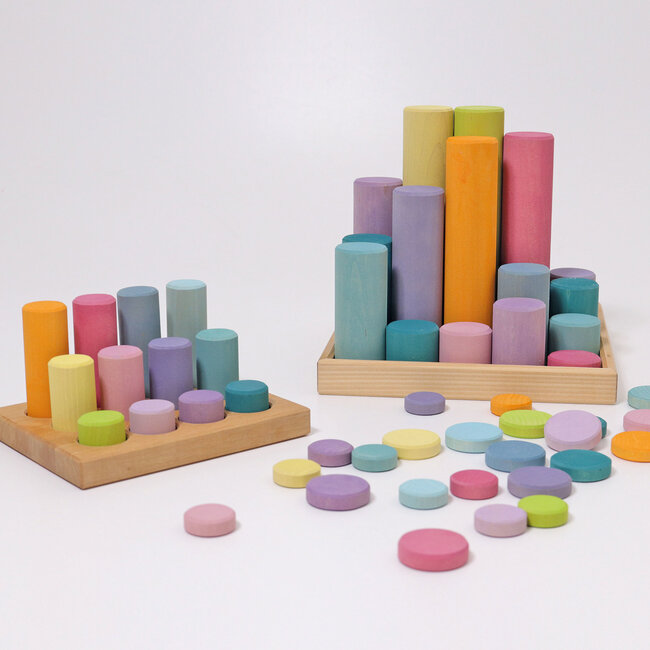 Grimm's - Houten Munten - Pastel (24-delig)