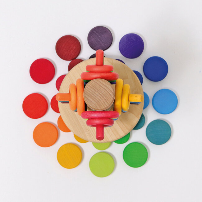 Grimm's - Houten Munten - Regenboog (24-delig)