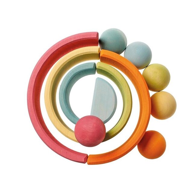 Grimm's - 6 Houten Ballen - Pastel