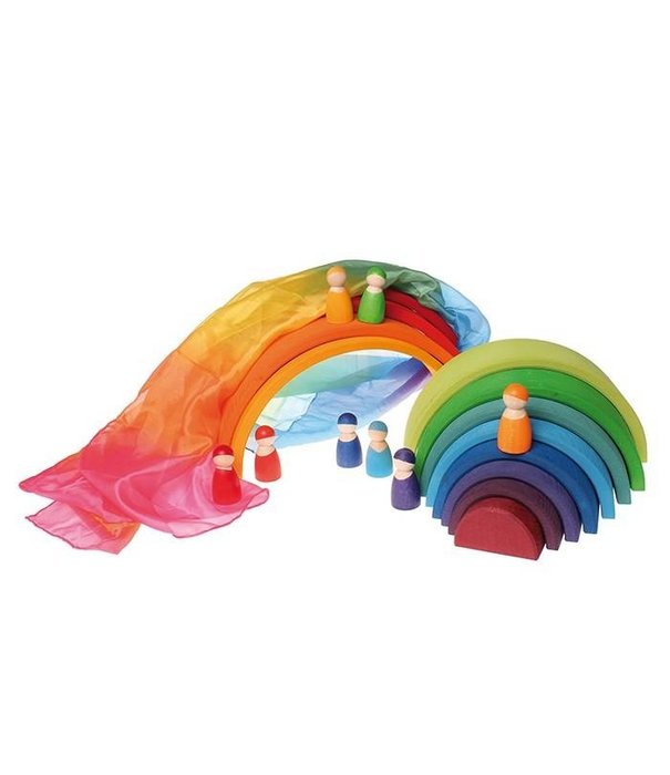 Sarah's Silks Grimm's - Speelzijde - Regenboog (Mini)