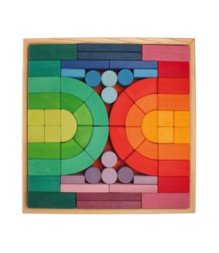 Grote Houten Blokkenpuzzel Romanesque