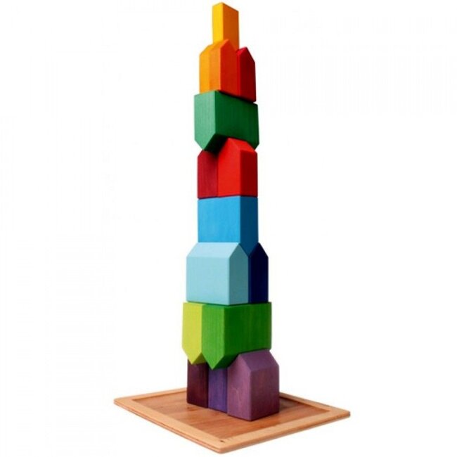 Grimm's - Bouwblokken Kleine Houten Huisjes