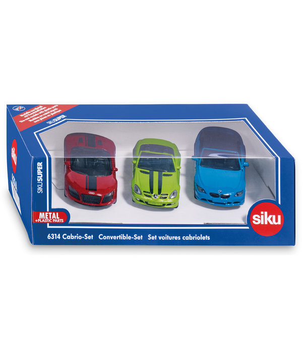 SIKU SIKU - Cabrio's - Set van 3 (6314)