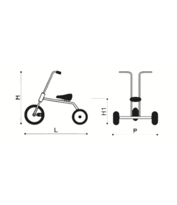 Italtrike Italtrike Atlantic Walker - Driewieler Loopfiets 1+