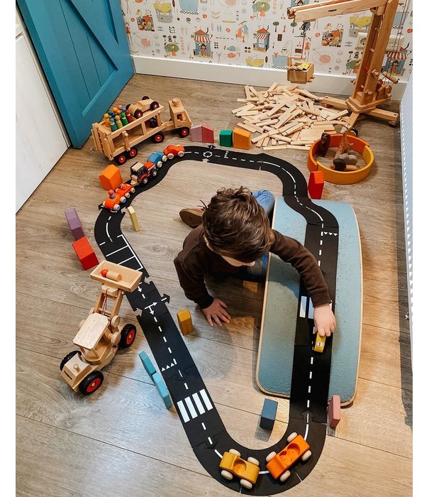 Waytoplay Waytoplay - Flexibele Autobaan - King of the Road Set (40-delig)