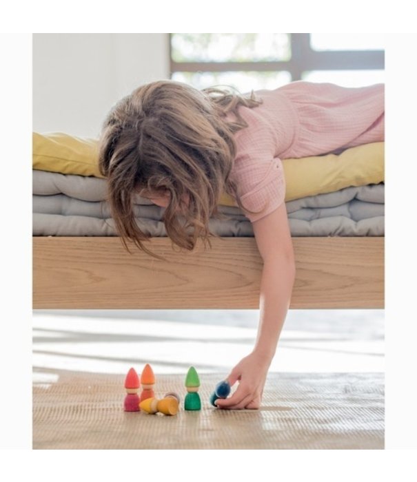 Grapat Grapat Houten Nins Tomten Regenboog (6-delig)