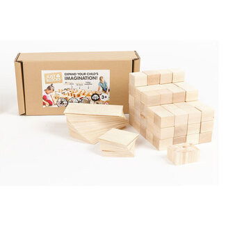 Just Blocks Just Blocks - Houten Blokken Set - Medium (166-delig)