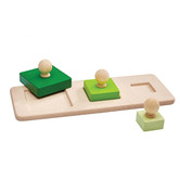 Plan Toys - Houten Vormen Puzzel - Vierkant