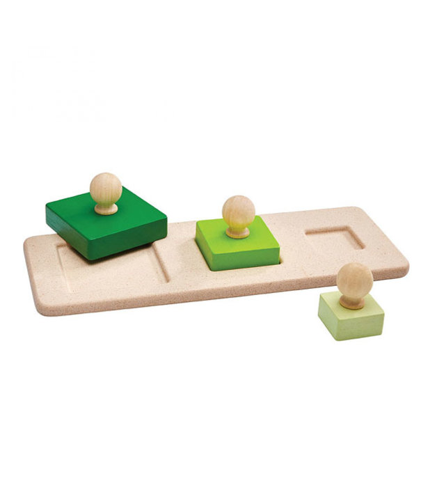 Plan Toys Plan Toys - Houten Vormen Puzzel - Vierkant